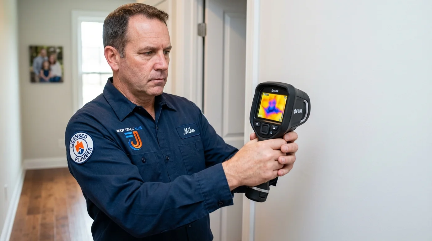 Thermal imaging leak detection by Johns Plumbing LLC in Thousand Palms